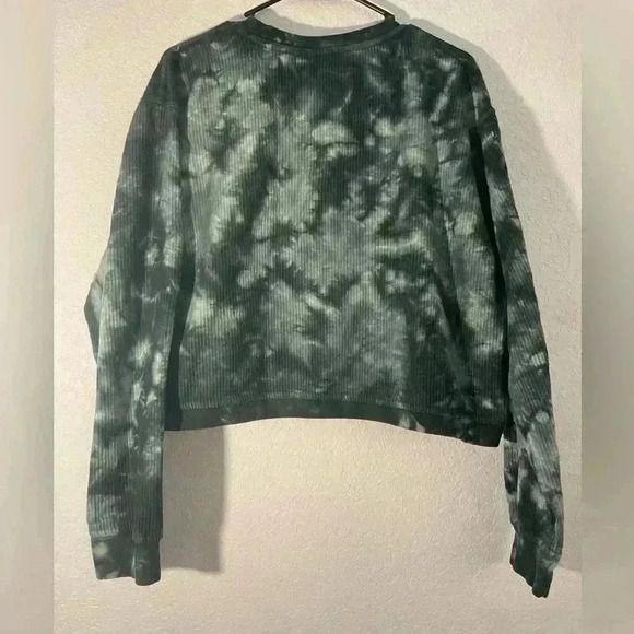 Royce Brand Womens Size Large Blue and White Water Colored Crew Neck Pullover - Picture 7 of 7